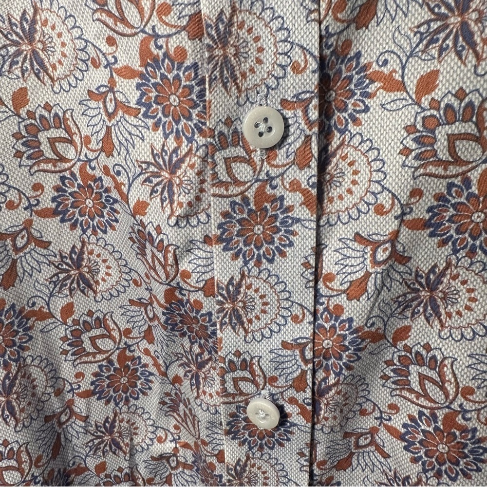 Johnston & Murphy Camelot Blue and Brown Shirt - Picture 2 of 4